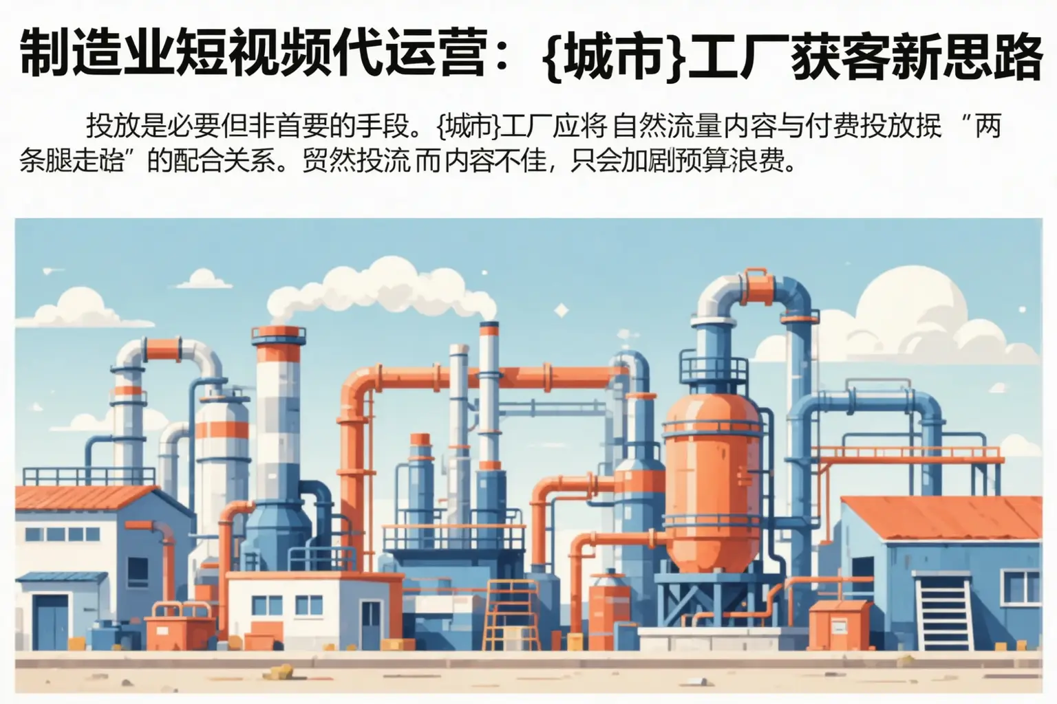 制造业短视频代运营：即墨工厂获客新思路